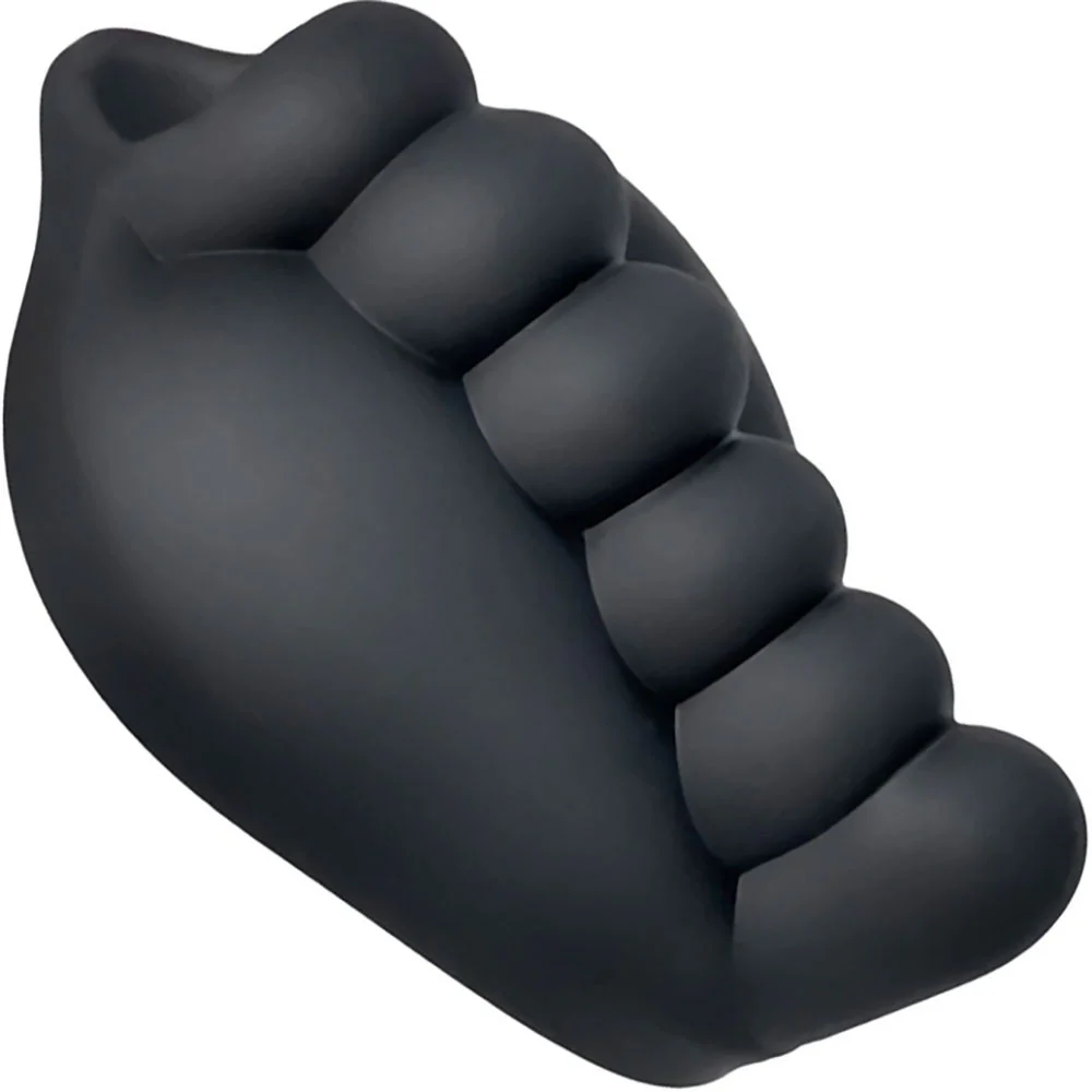 Honeybunch Soft Silicone Dildo Base with Vibe Pocket for Harness Play By Banana Pants - Black - Image 9