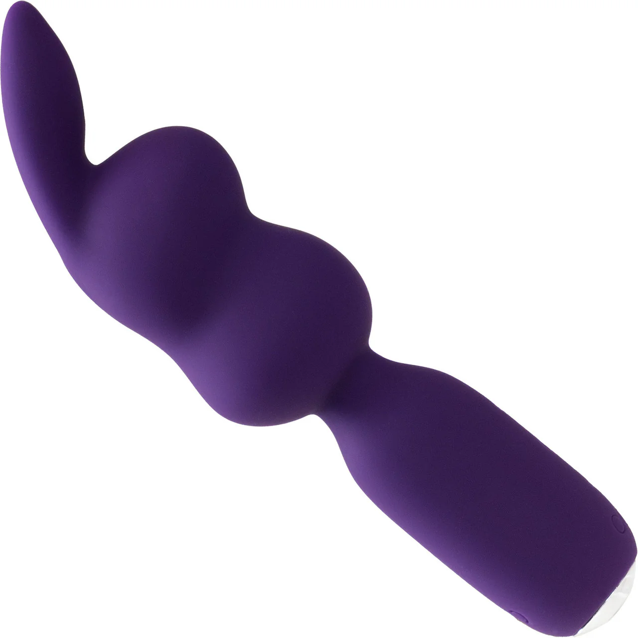 Hopper Bunny Rechargeable Waterproof Silicone Mini Wand Vibrator By VeDO - Deep Purple - Image 2