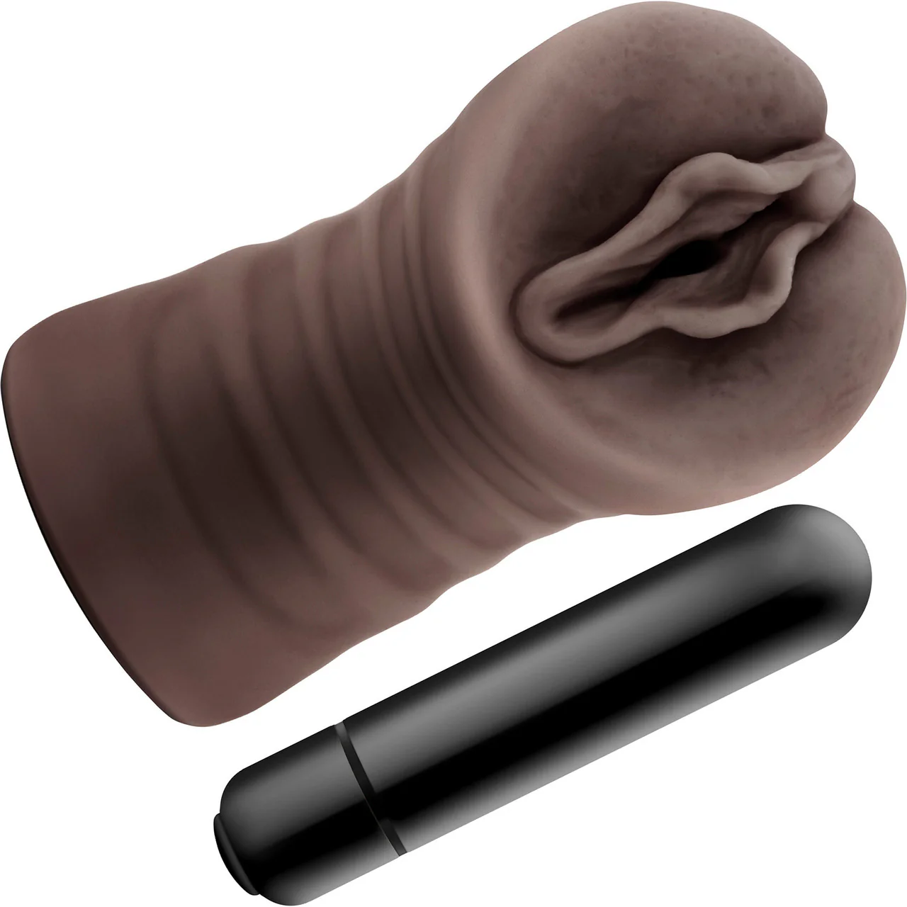 Hot Chocolate Alexis Pussy Shaped Penis Masturbator By Blush - Image 2