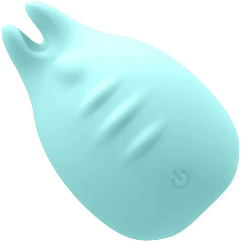 Huni Rechargeable Waterproof Silicone Lay-On Clitoral Vibrator by VeDO - Tease Me Turquoise - Image 2
