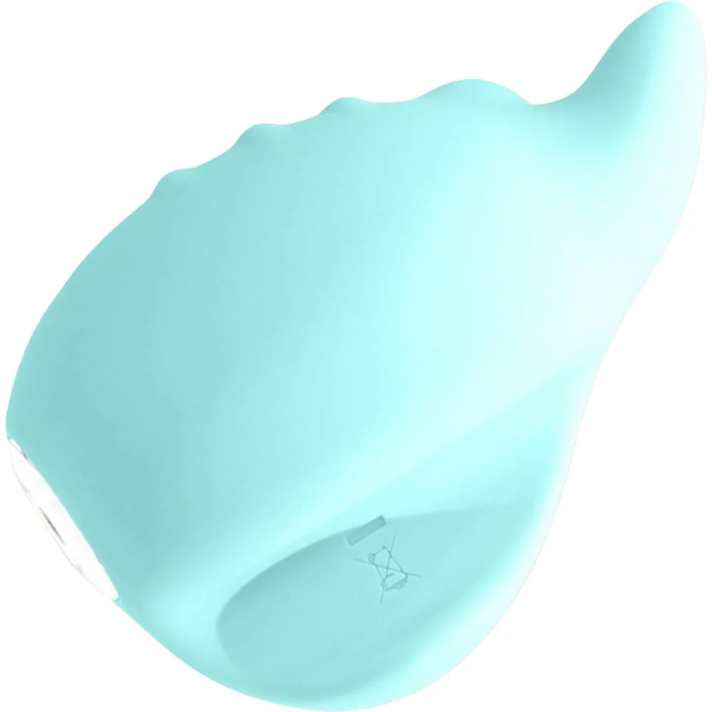 Huni Rechargeable Waterproof Silicone Lay-On Clitoral Vibrator by VeDO - Tease Me Turquoise - Image 3