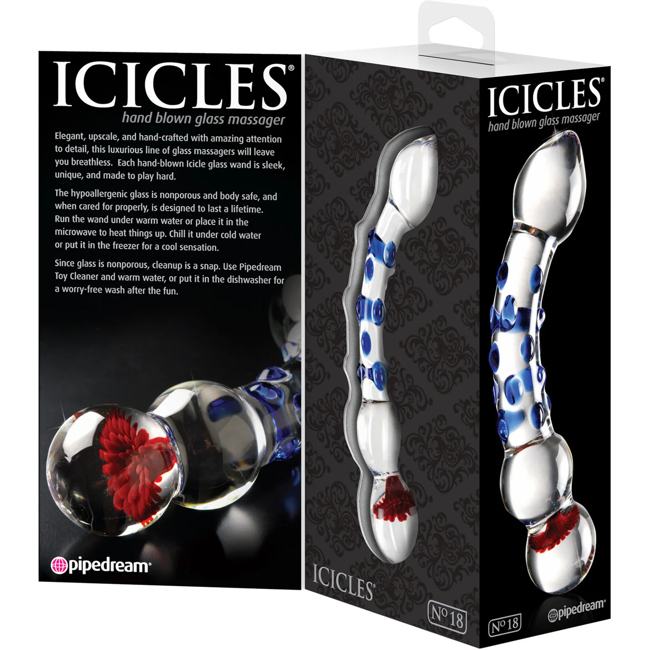 Icicles No. 18 Glass G-Spot Dildo - Image 4