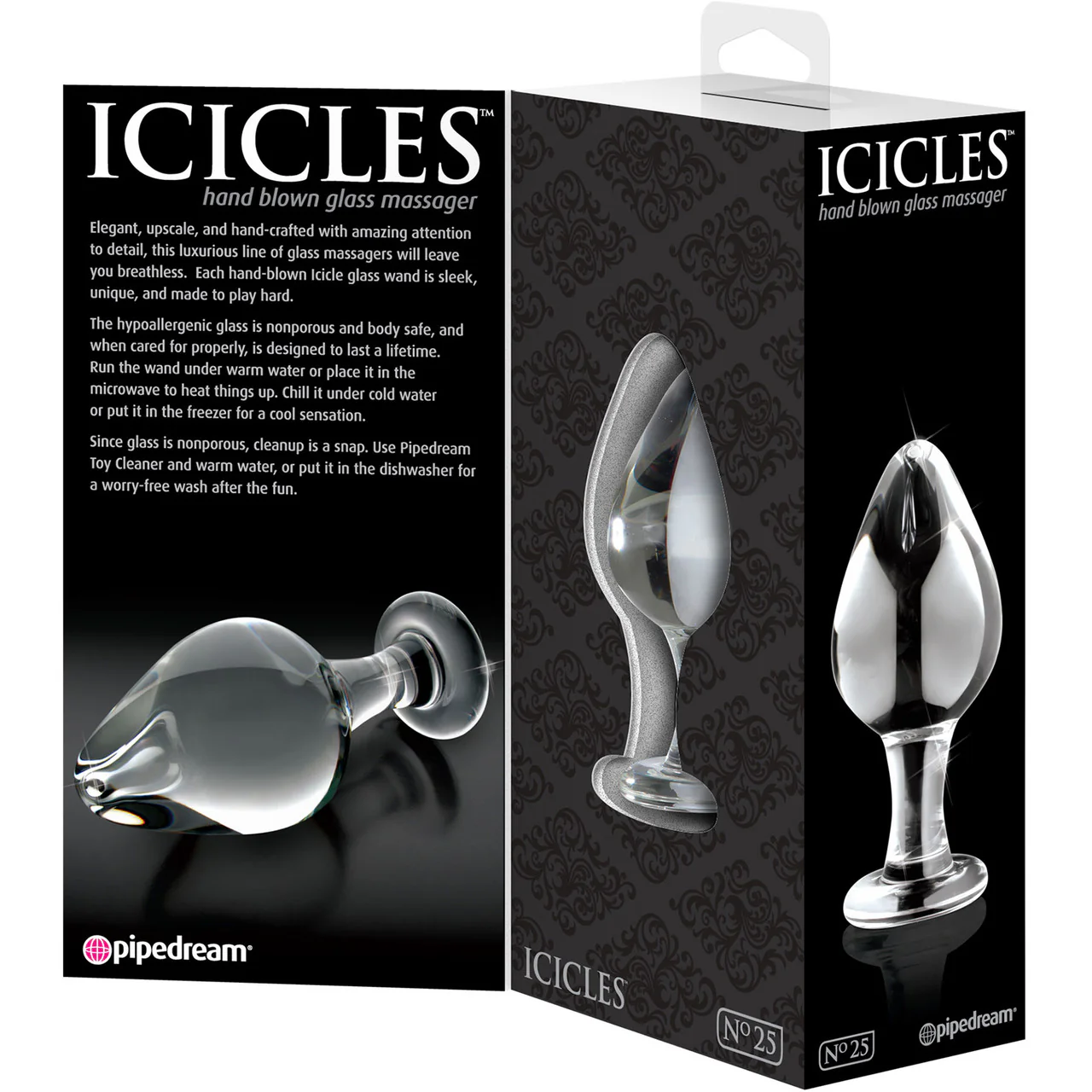 Icicles No. 25 Glass Butt Plug - Image 3