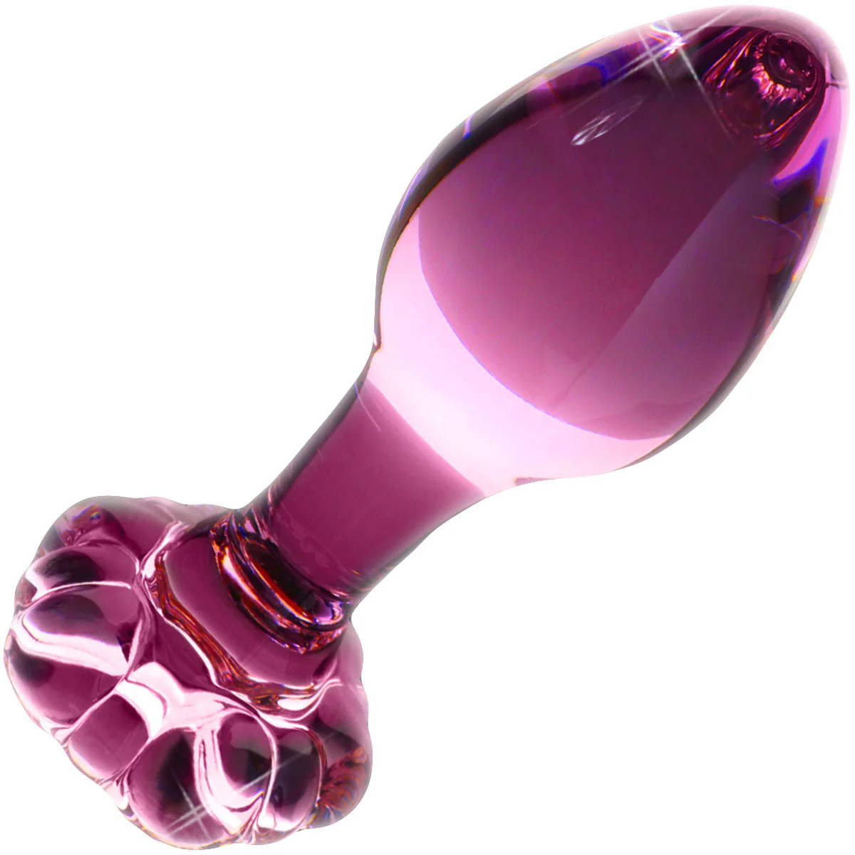 Icicles No. 48 Pink Glass Butt Plug - Image 3