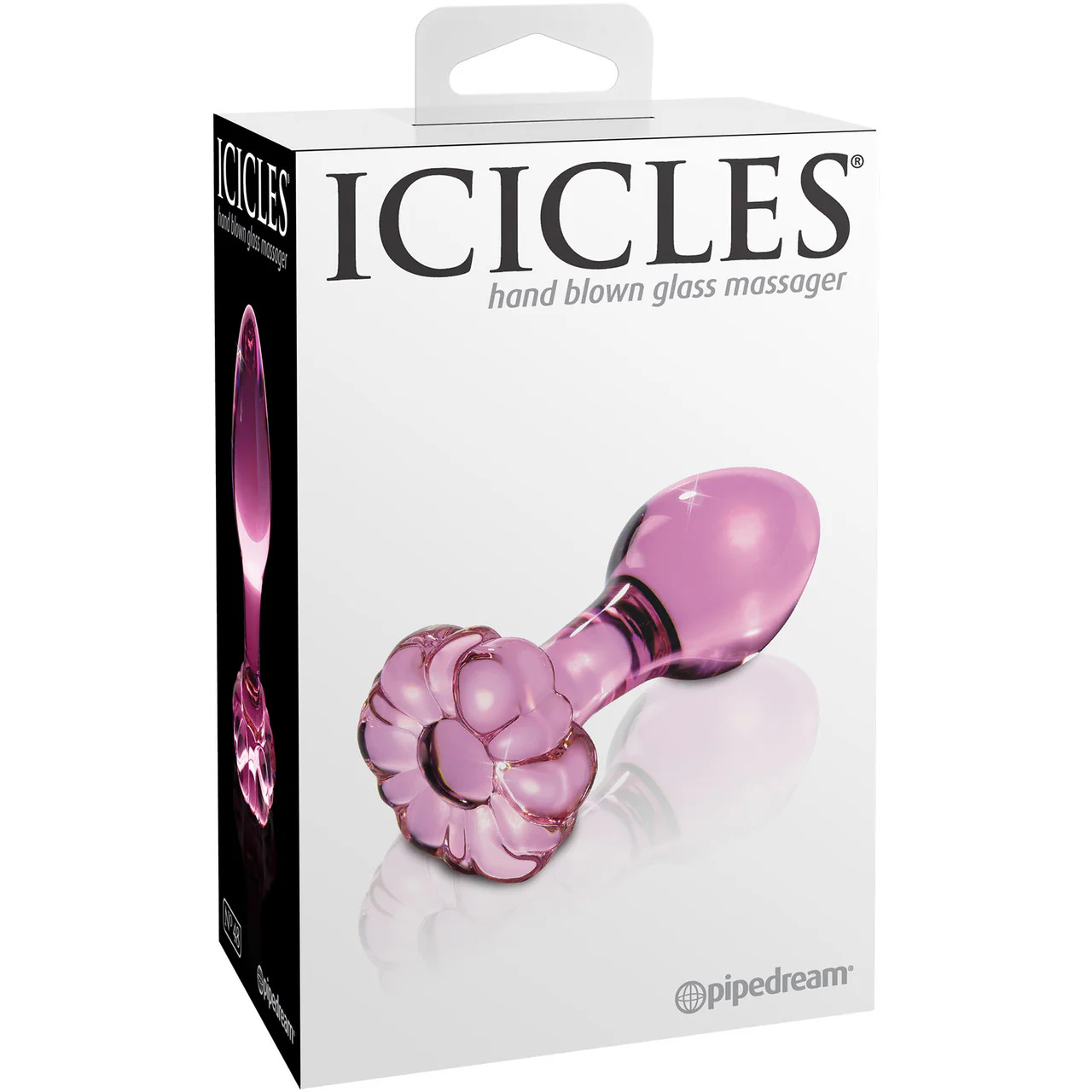 Icicles No. 48 Pink Glass Butt Plug - Image 5