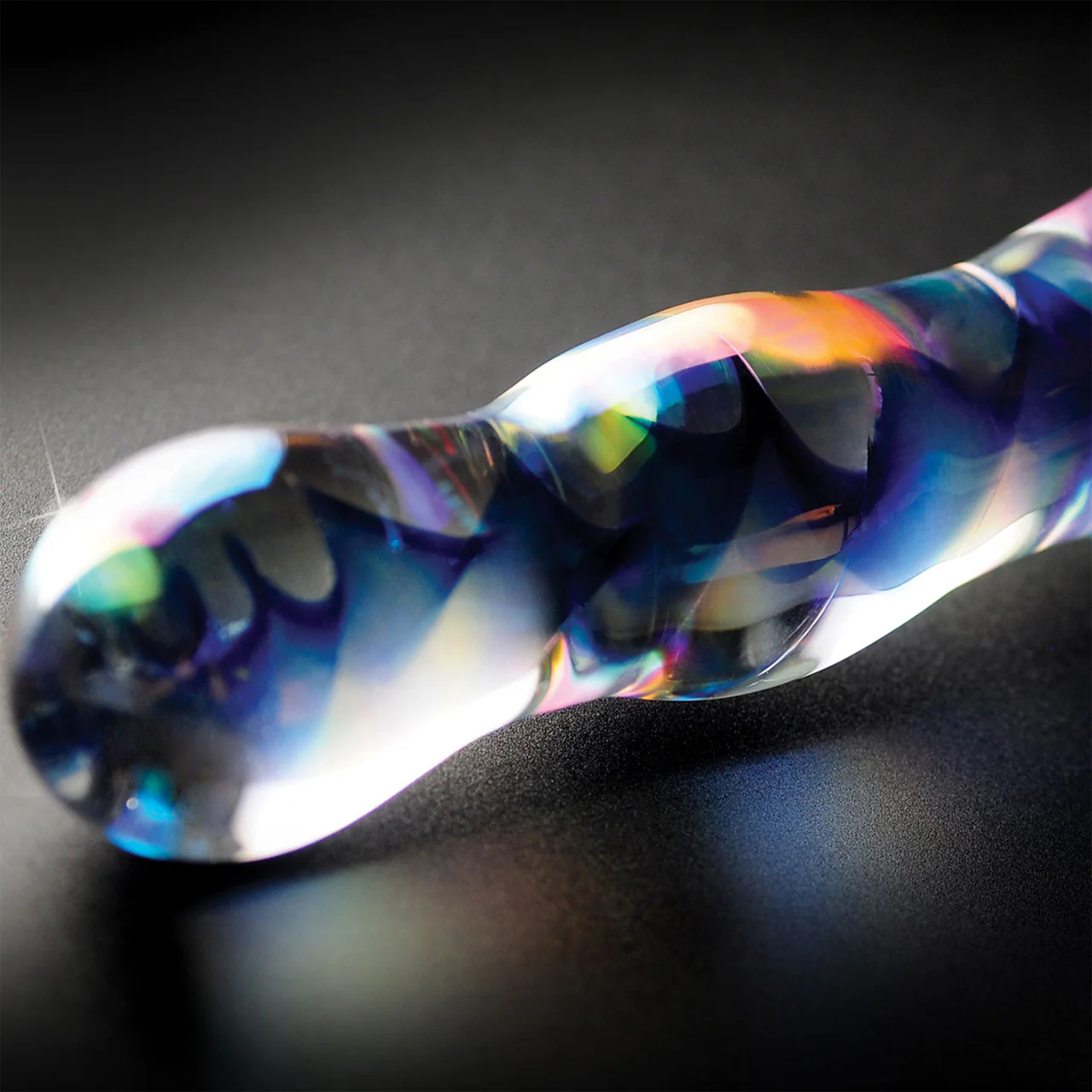 Icicles No. 8 Sapphire Spiral Glass Dildo - Image 3