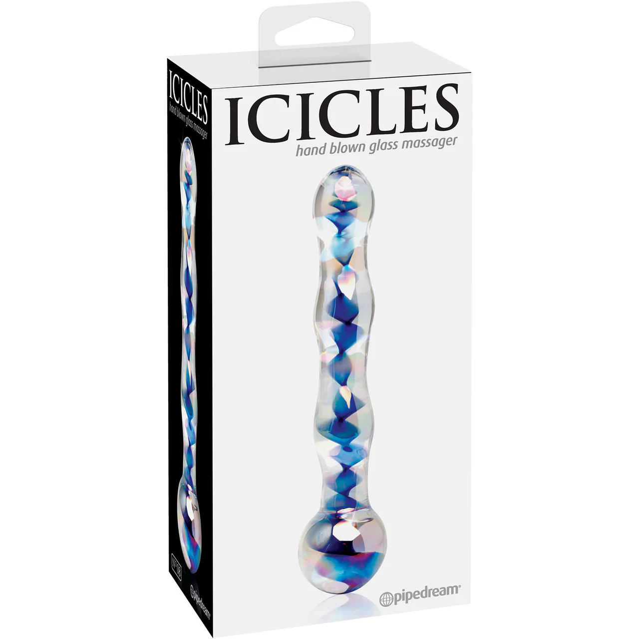 Icicles No. 8 Sapphire Spiral Glass Dildo - Image 5