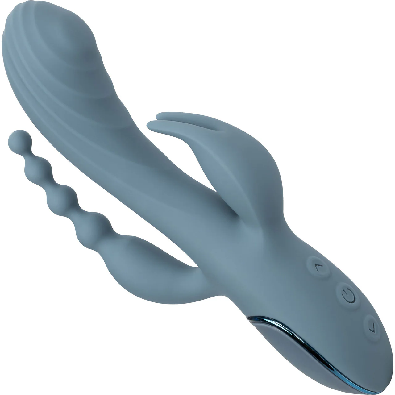 III Triple Ecstasy Silicone Pulsating Rechargeable Triple Stimulation Vibrator By CalExotics - Image 3
