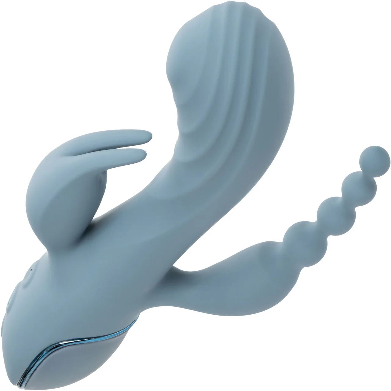 III Triple Ecstasy Silicone Pulsating Rechargeable Triple Stimulation Vibrator By CalExotics - Image 4