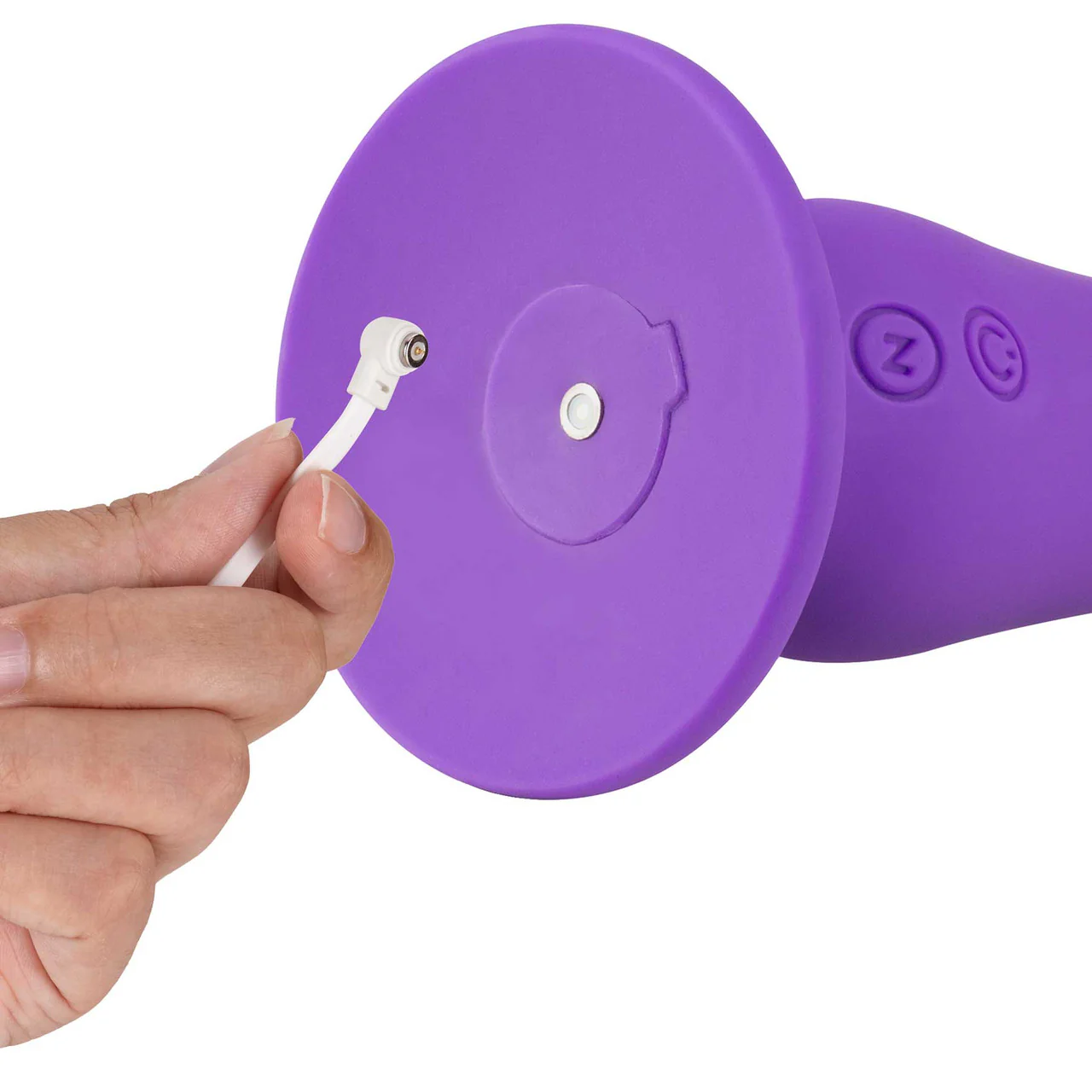 Impressions Ibiza Rechargeable Waterproof Silicone Suction Cup Vibrator By Blush - Plum - Image 6