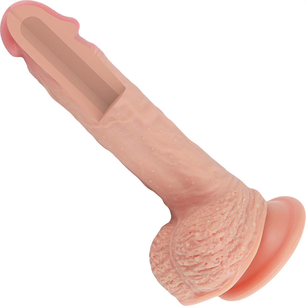 Imrik Medium 6" Realistic Dual Density Silicone Dildo With Suction Cup & Balls By Pleasure Engine - Image 4