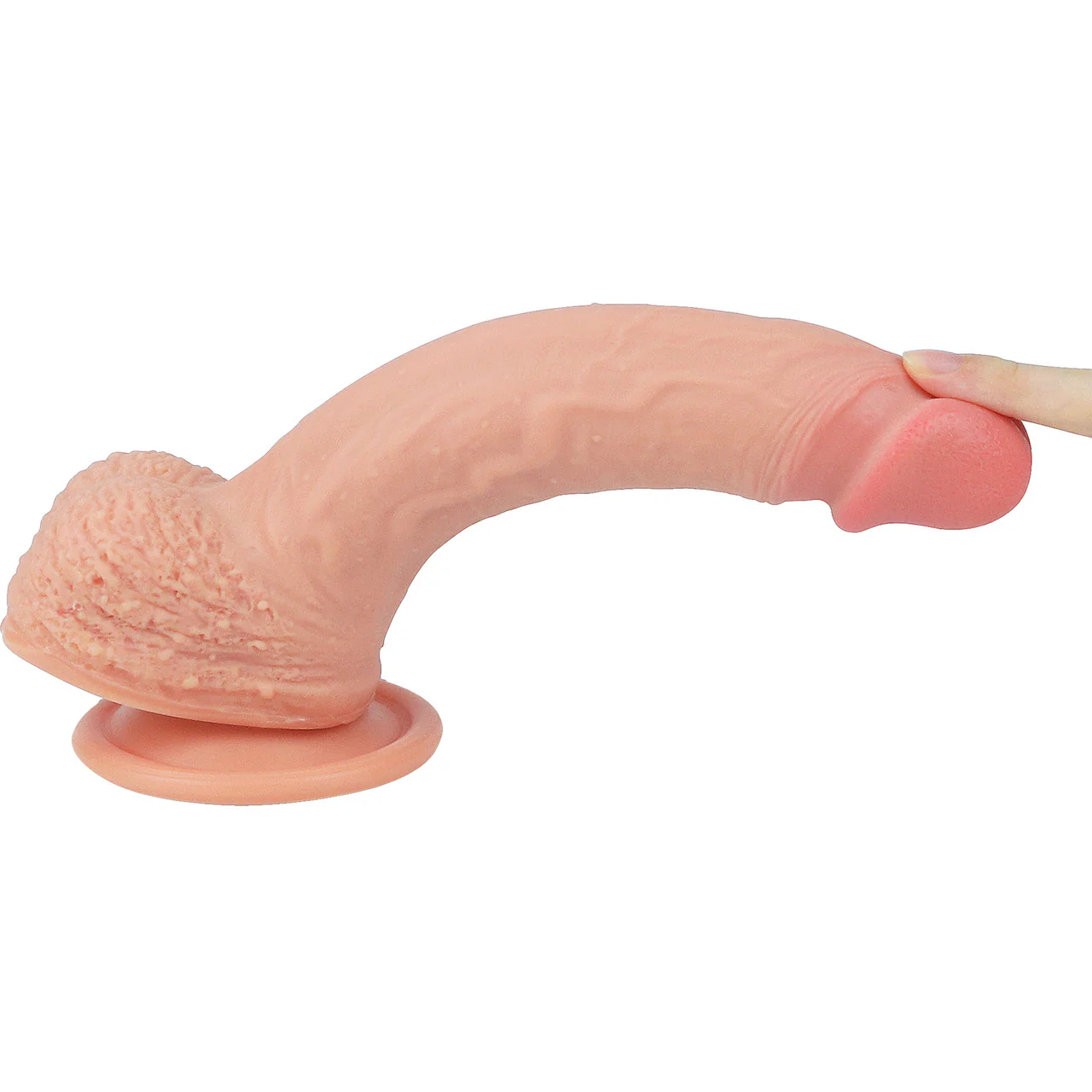 Imrik Medium 6" Realistic Dual Density Silicone Dildo With Suction Cup & Balls By Pleasure Engine - Image 7