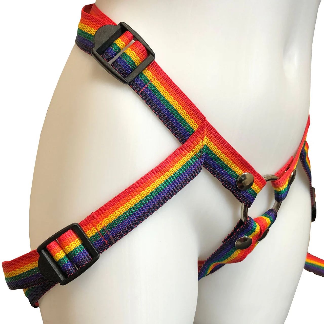 Inclusion Rainbow Strap-On Harness - Size B Fits Hips Up To 65" - Image 3