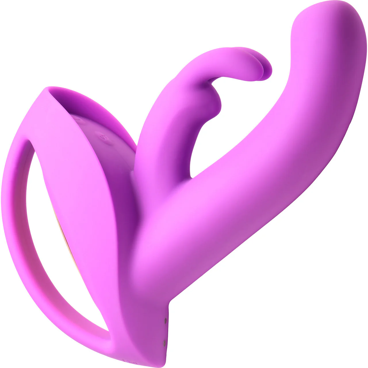 INMI 10X Come Hither Rocker Rechargeable Silicone Rabbit Vibrator With Handle - Purple - Image 14