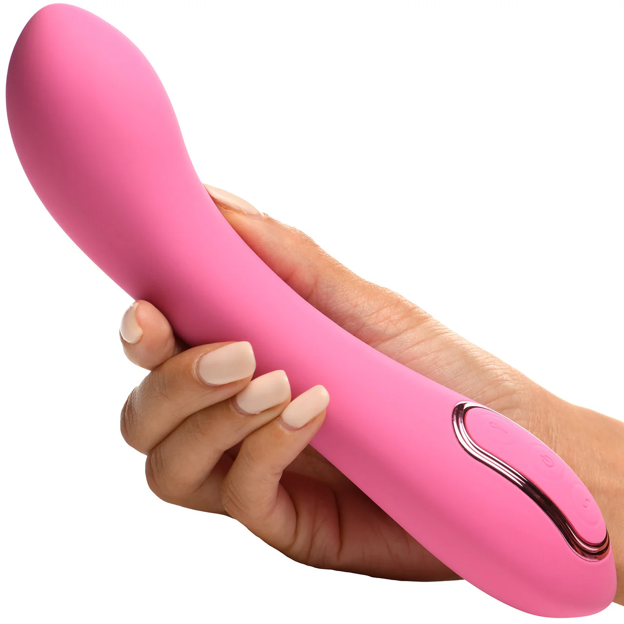 INMI Extreme-G Rechargeable Silicone Inflating G-Spot Vibrator - Pink - Image 14