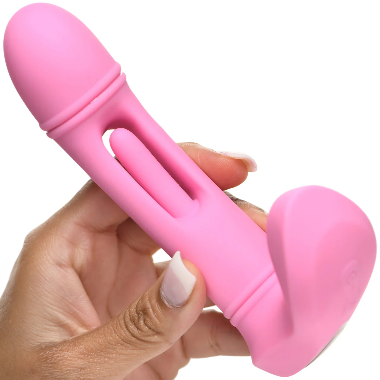 INMI Flickers G-Flick Rechargeable Silicone Flicking G-Spot Vibrator With Remote - Pink - Image 3