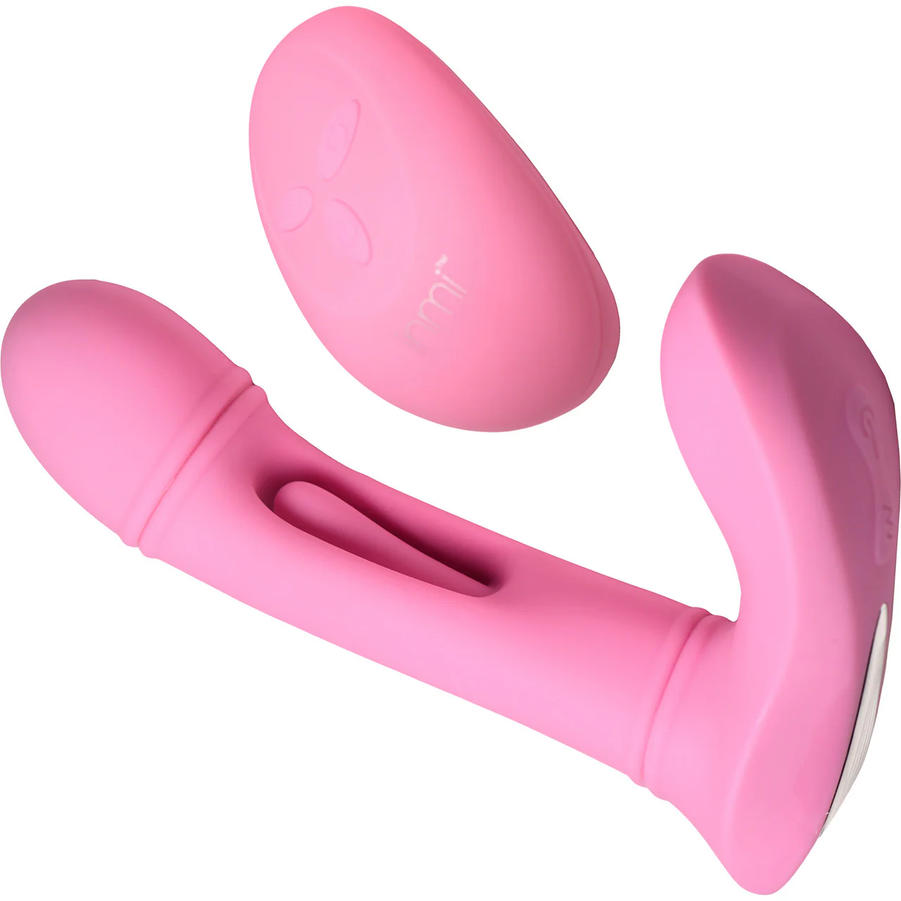 INMI Flickers G-Flick Rechargeable Silicone Flicking G-Spot Vibrator With Remote - Pink - Image 6