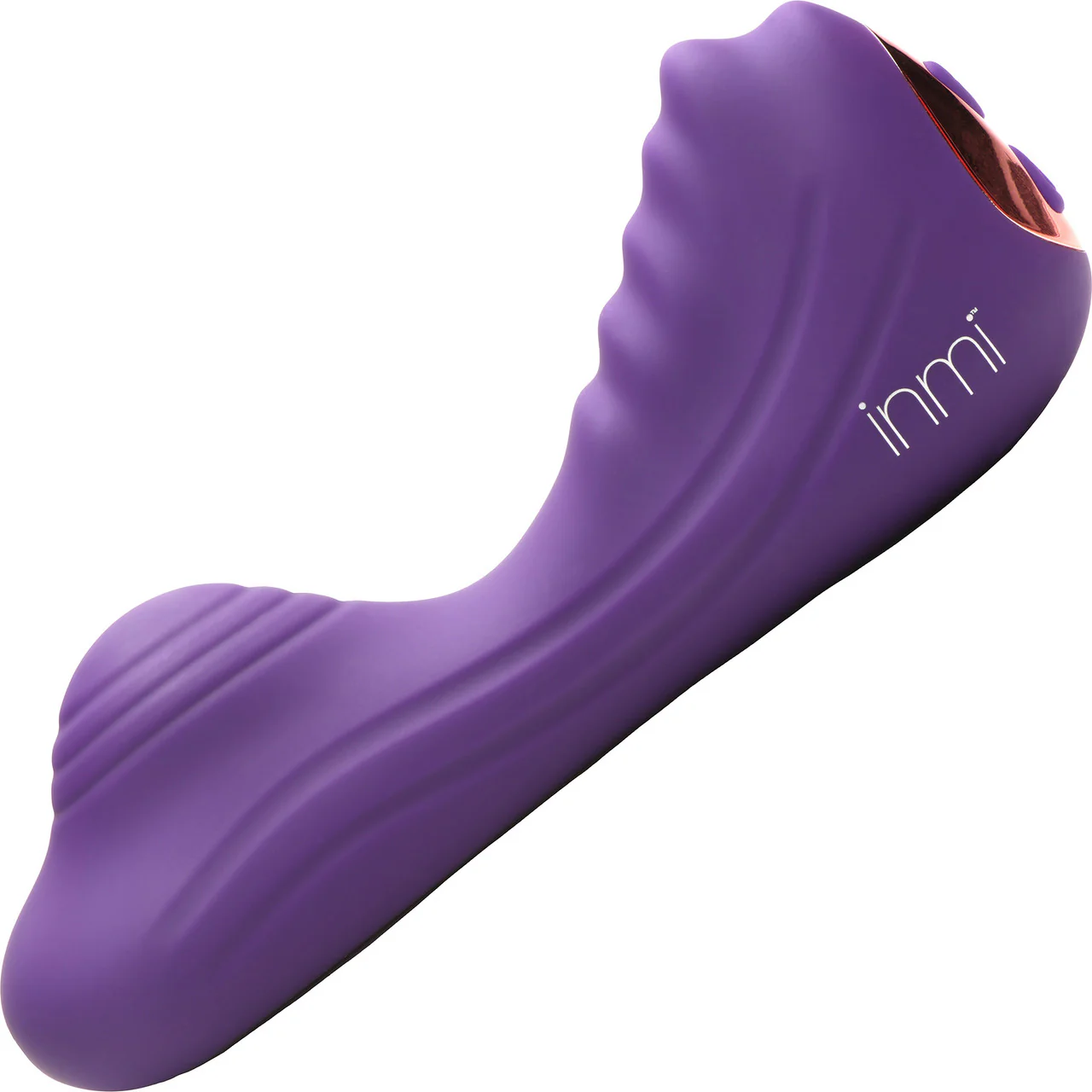 INMI Ride N' Grind 10X Rechargeable Waterproof Silicone Vibrating Grinder With Remote - Purple - Image 5