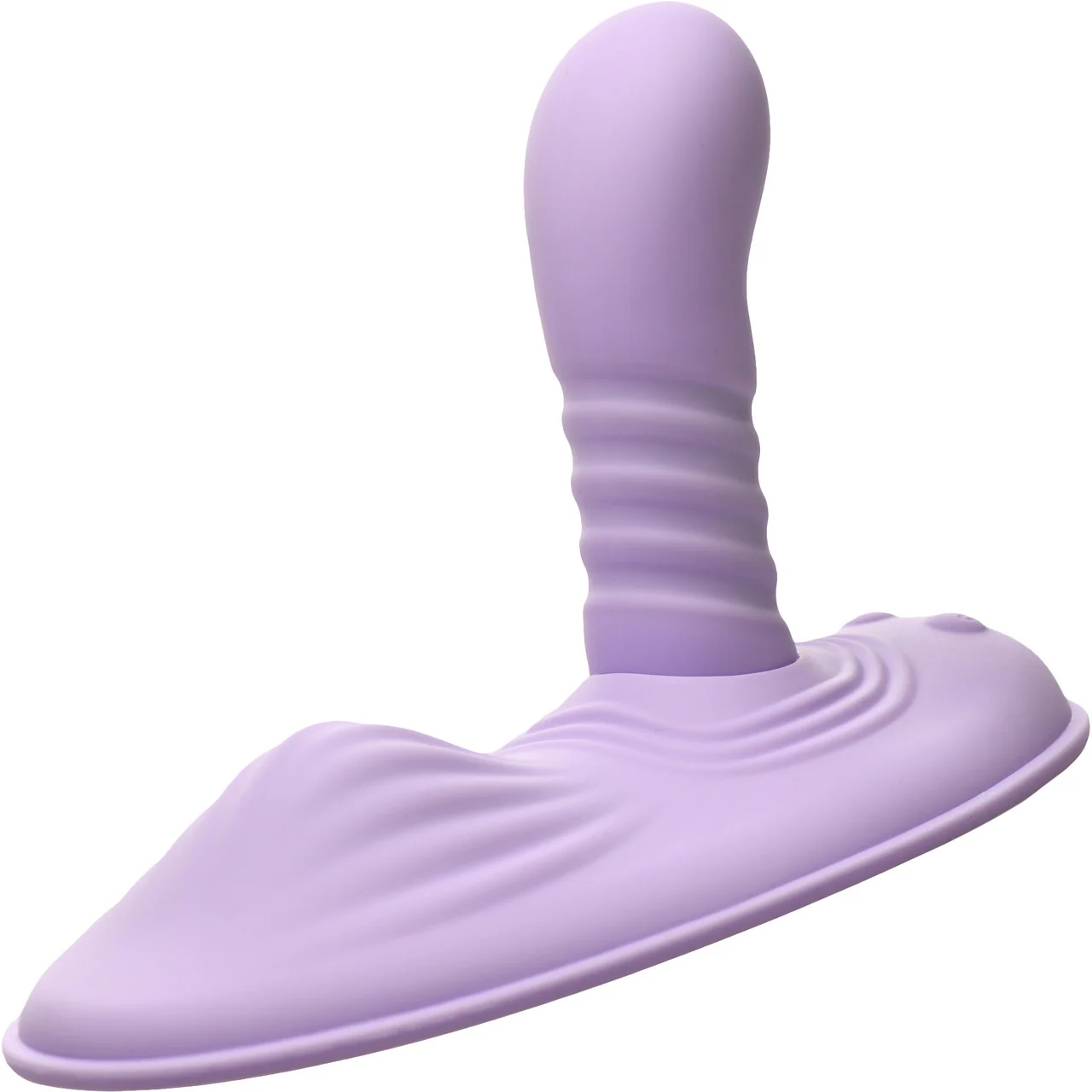 Inmi Thrust 'N' Grind Thrusting & Vibrating Silicone Rechargeable Grinder With Remote - Purple - Image 3