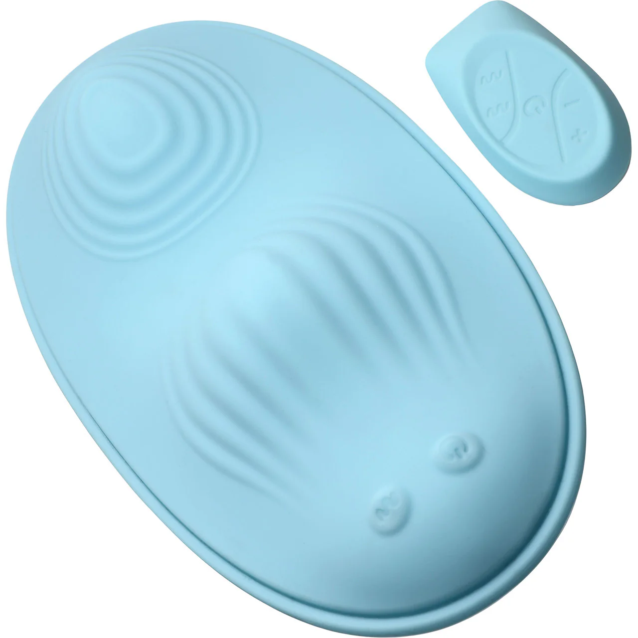 Inmi Wave Slider 28X Vibrating Silicone Waterproof Rechargeable Grinder With Remote - Blue - Image 4
