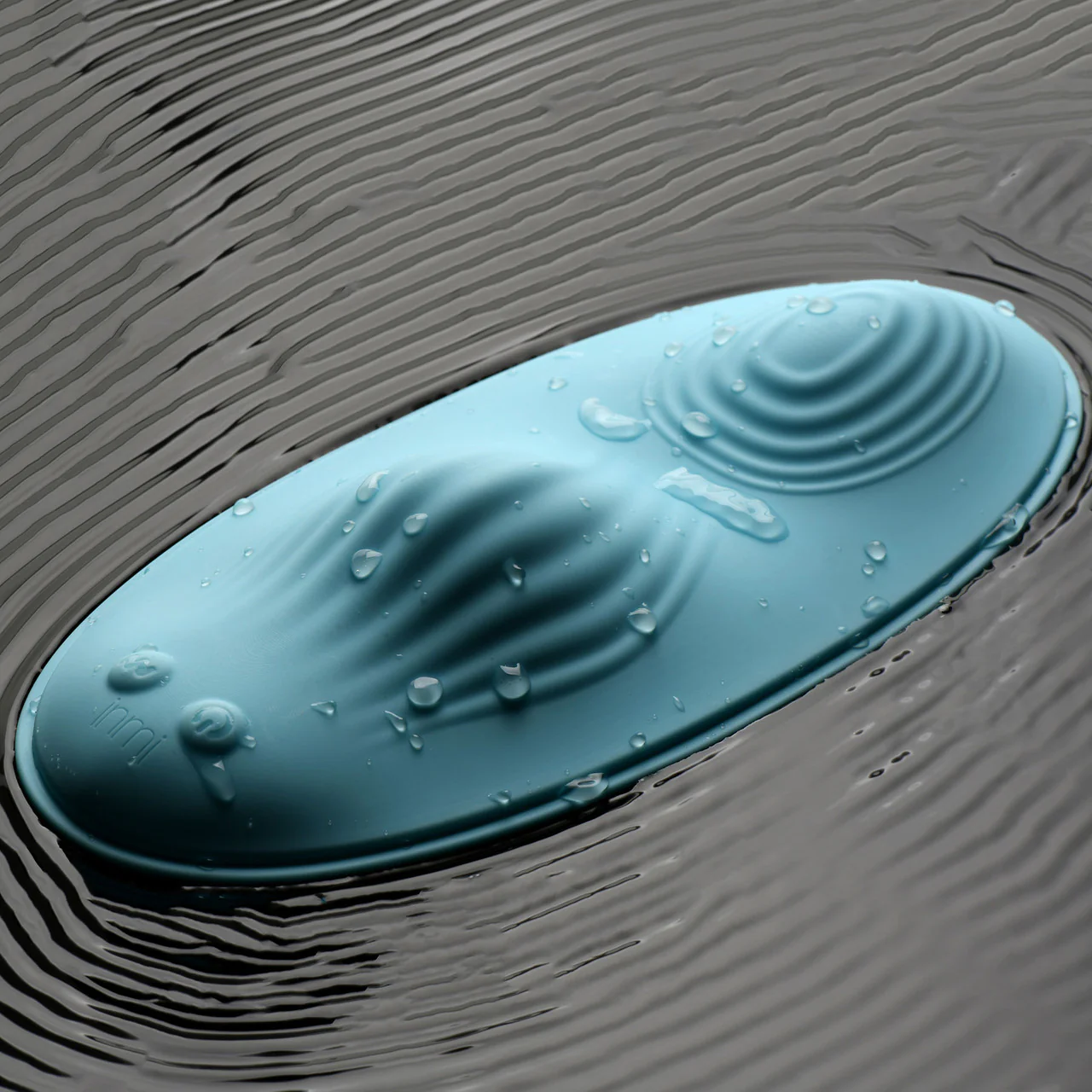 Inmi Wave Slider 28X Vibrating Silicone Waterproof Rechargeable Grinder With Remote - Blue - Image 9