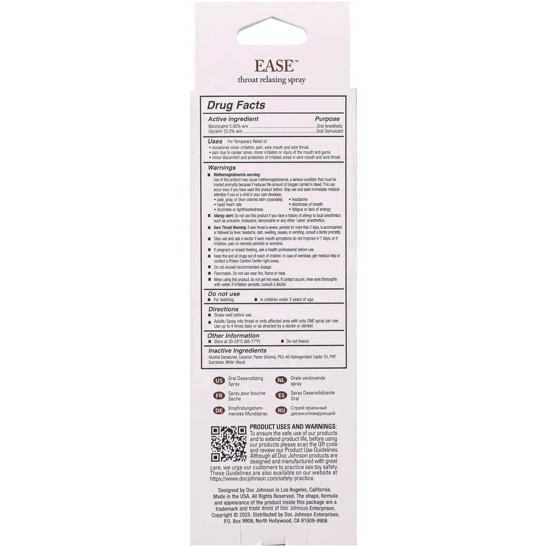 Intimate Enhancements Ease Throat Relaxing Spray 2 oz - Image 10