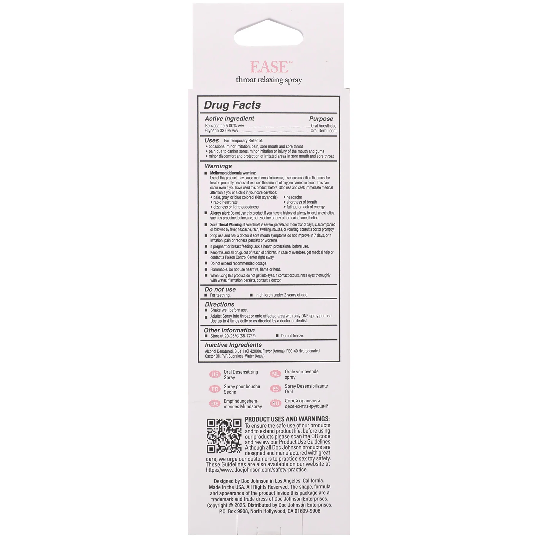 Intimate Enhancements Ease Throat Relaxing Spray 2 oz - Image 4