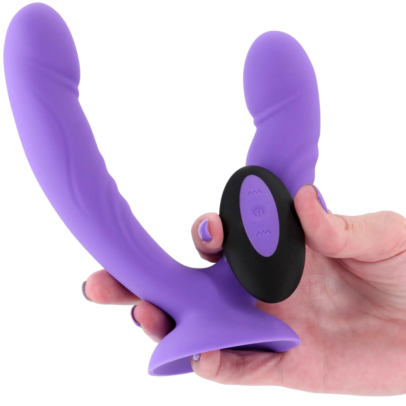 INYA Duet Rechargeable Silicone Vibrating Double Dildo With Remote - Image 9