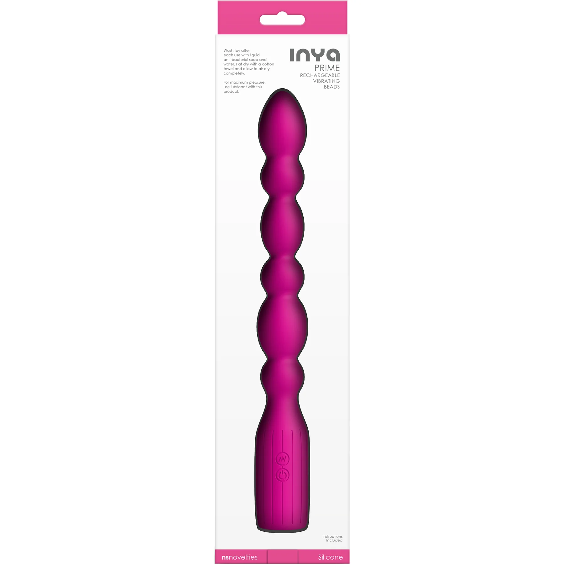 INYA Prime Rechargeable Silicone Vibrating Beads - Image 4