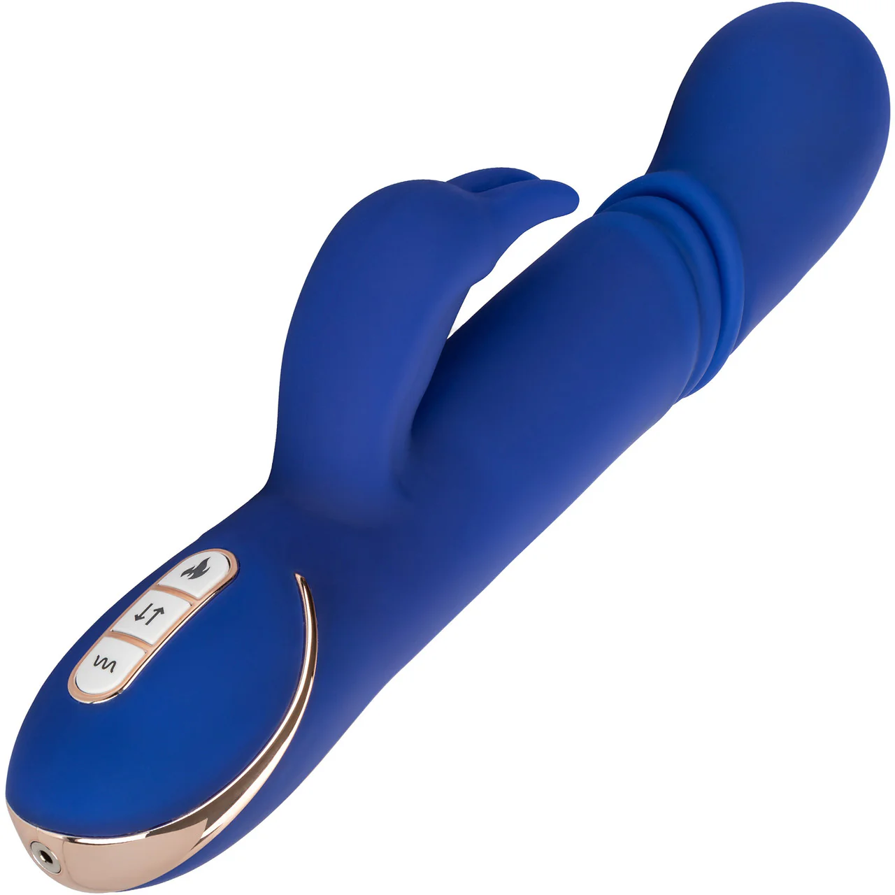 Jack Rabbit Signature Heated Silicone Thrusting G Rabbit Rechargeable Vibrator By CalExotics - Image 3