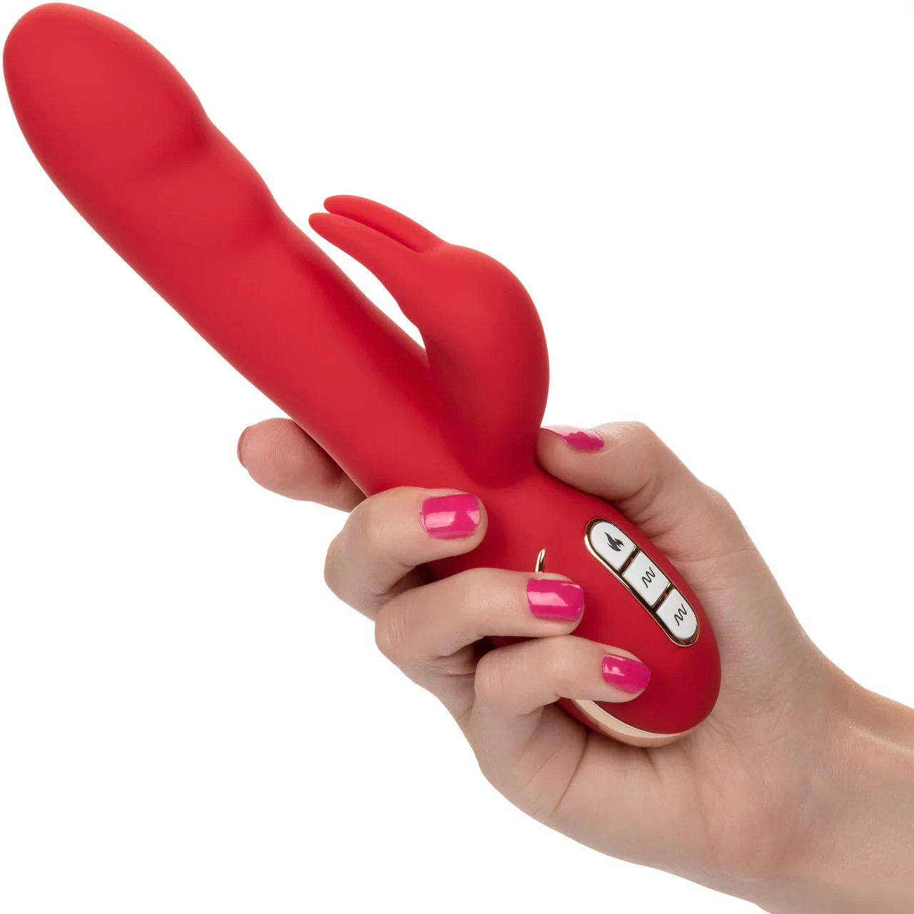 Jack Rabbit Signature Heated Silicone Ultra-Soft Rabbit Rechargeable Vibrator By CalExotics - Image 4