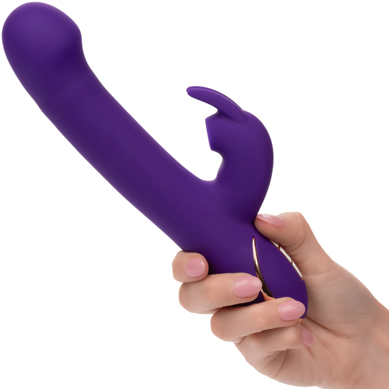 Jack Rabbit Signature Silicone Suction Rabbit Rechargeable Dual Stimulation Vibrator By CalExotics - Image 2
