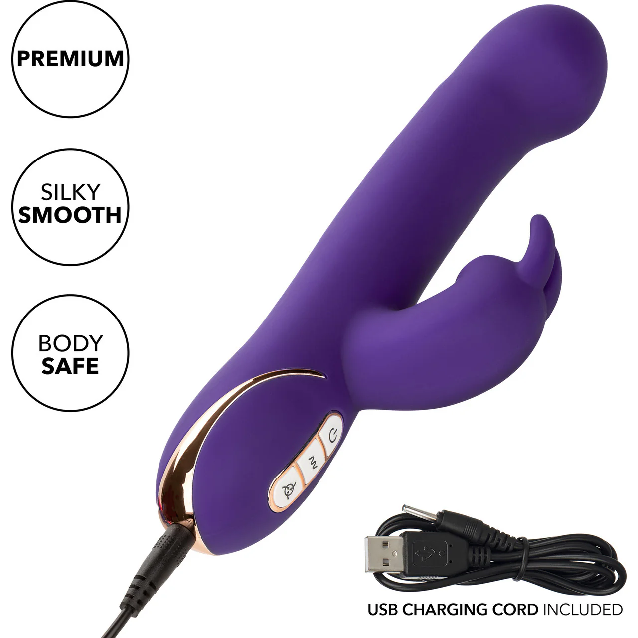 Jack Rabbit Signature Silicone Suction Rabbit Rechargeable Dual Stimulation Vibrator By CalExotics - Image 7