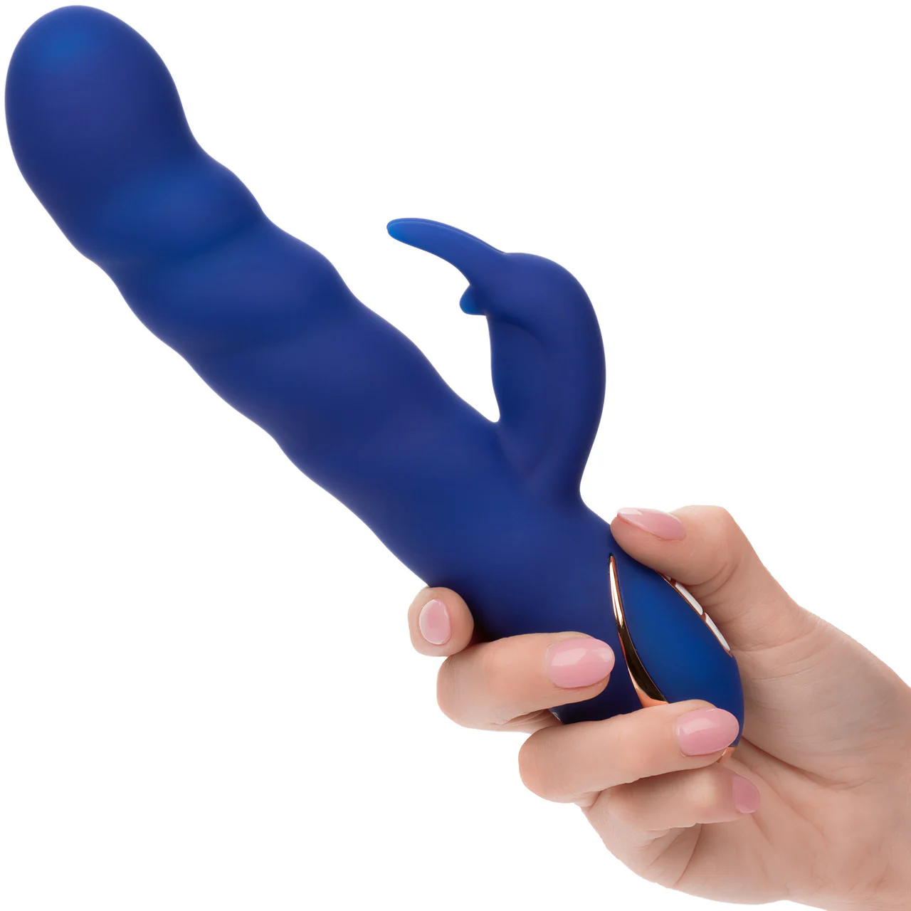 Jack Rabbit Signature Silicone Wave Motion Rabbit Rechargeable Dual Stimulation Vibrator By CalExotics - Image 2