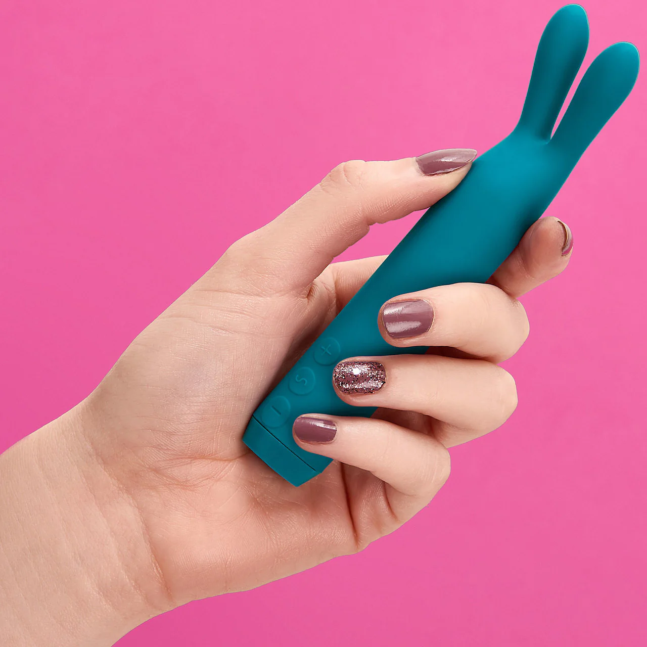 Je Joue Rabbit Bullet Waterproof Rechargeable Silicone Mini Vibrator - Teal - Image 3