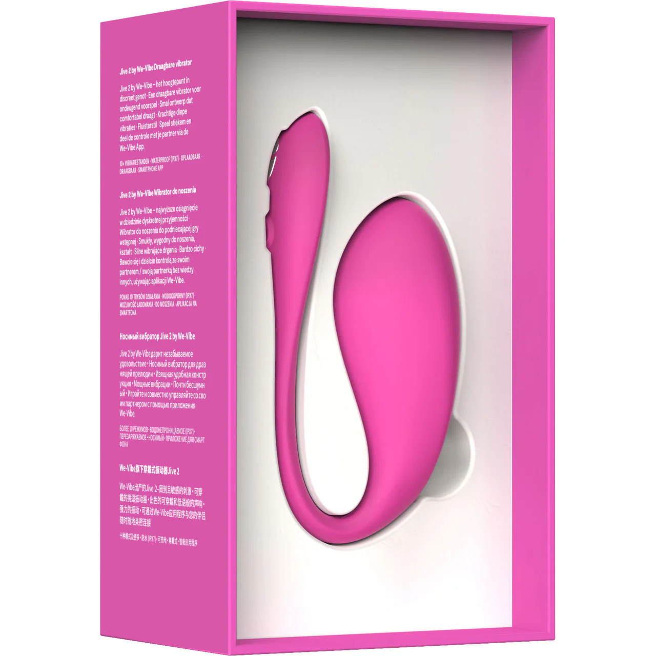 Jive 2 By We-Vibe Rechargeable Silicone App Controlled Wearable G-Spot Vibrator - Electric Pink - Image 28