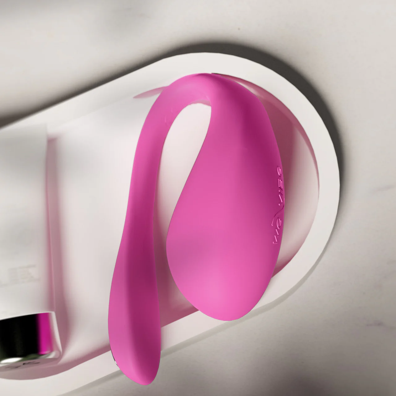 Jive 2 By We-Vibe Rechargeable Silicone App Controlled Wearable G-Spot Vibrator - Electric Pink - Image 5