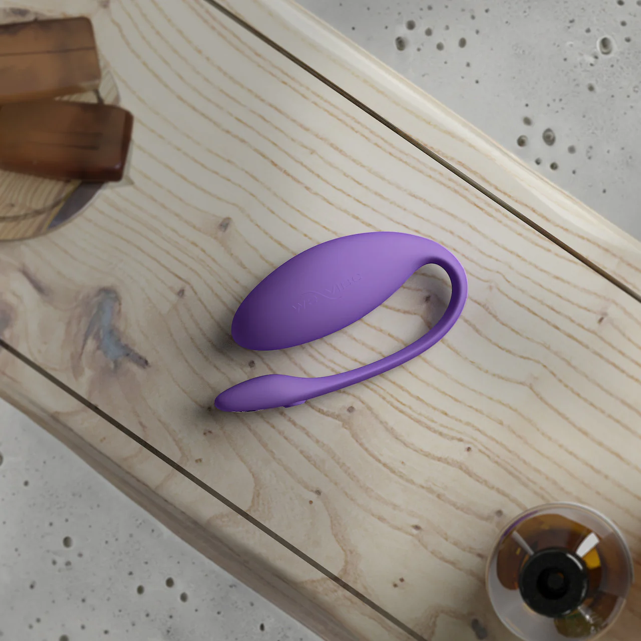 Jive Lite By We-Vibe Rechargeable Silicone App Controlled Wearable G-Spot Vibrator - Purple - Image 2