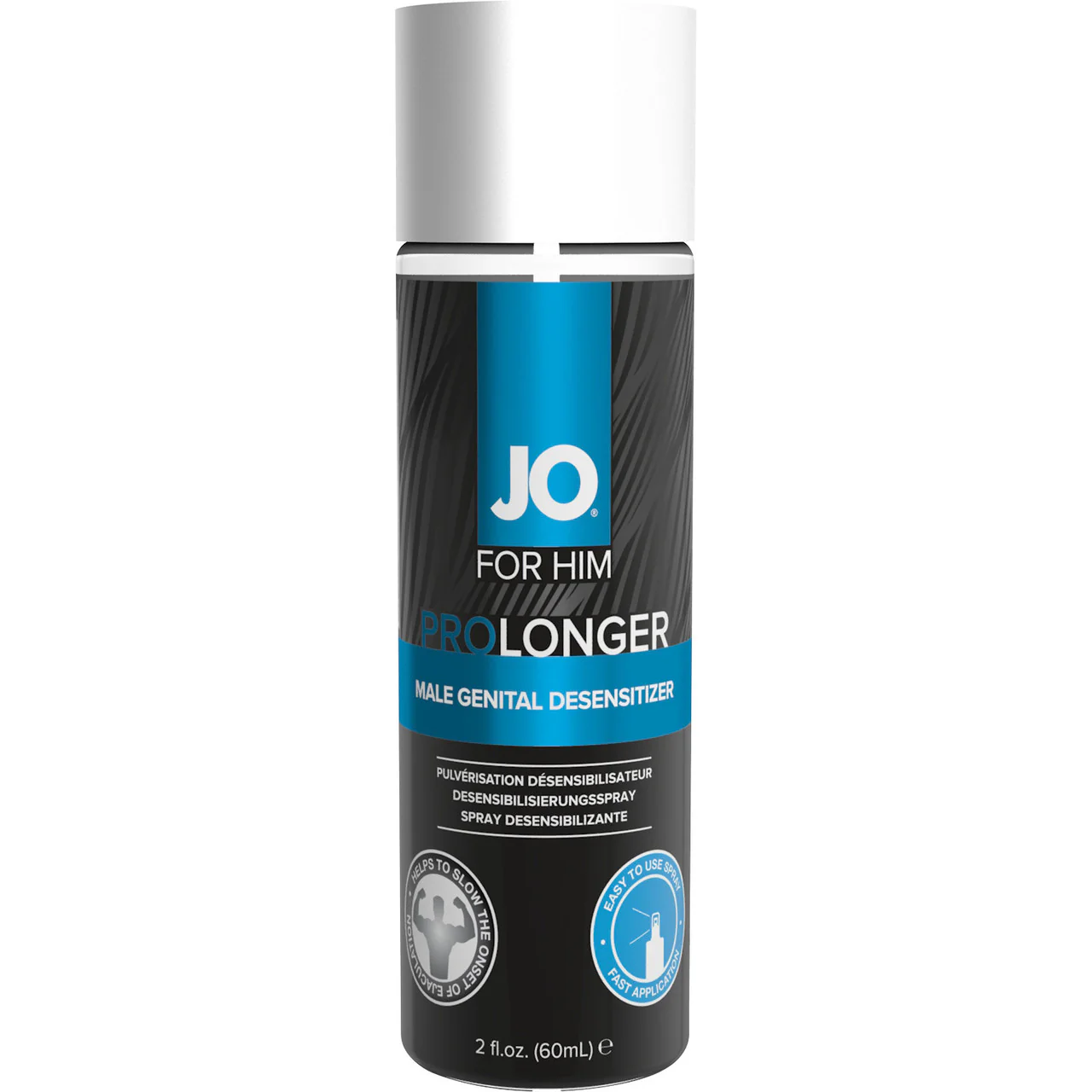 JO Prolonger Penis Desensitizing Spray With Benzocaine 2 oz - Image 2