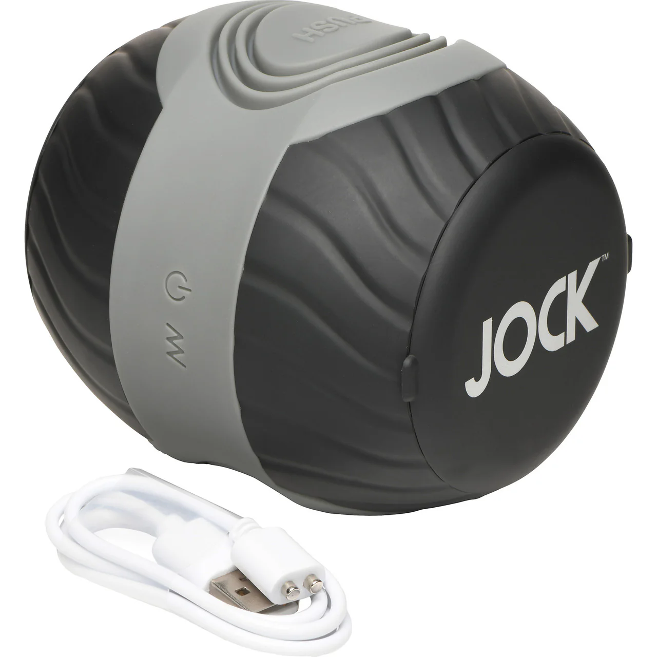 Jock 10X Vibrating & Squeezable Rechargeable Open Ended Penis Stroker - Image 11