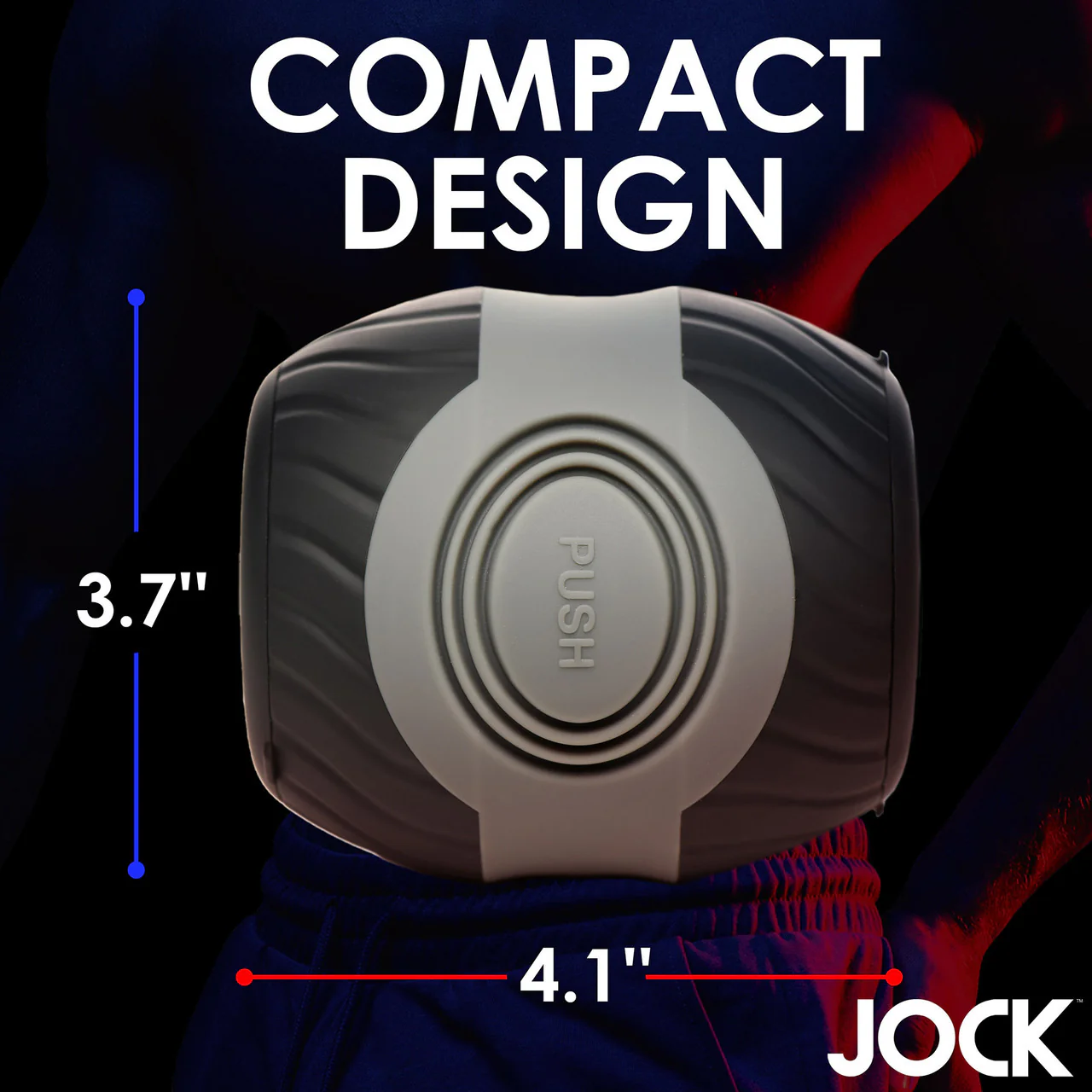 Jock 10X Vibrating & Squeezable Rechargeable Open Ended Penis Stroker - Image 18