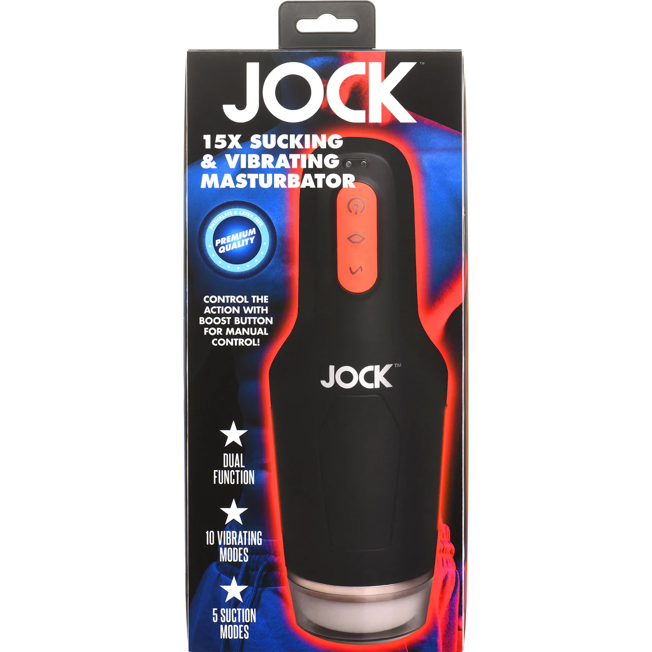 Jock 15X Sucking & Vibrating Rechargeable Penis Masturbator - Image 22