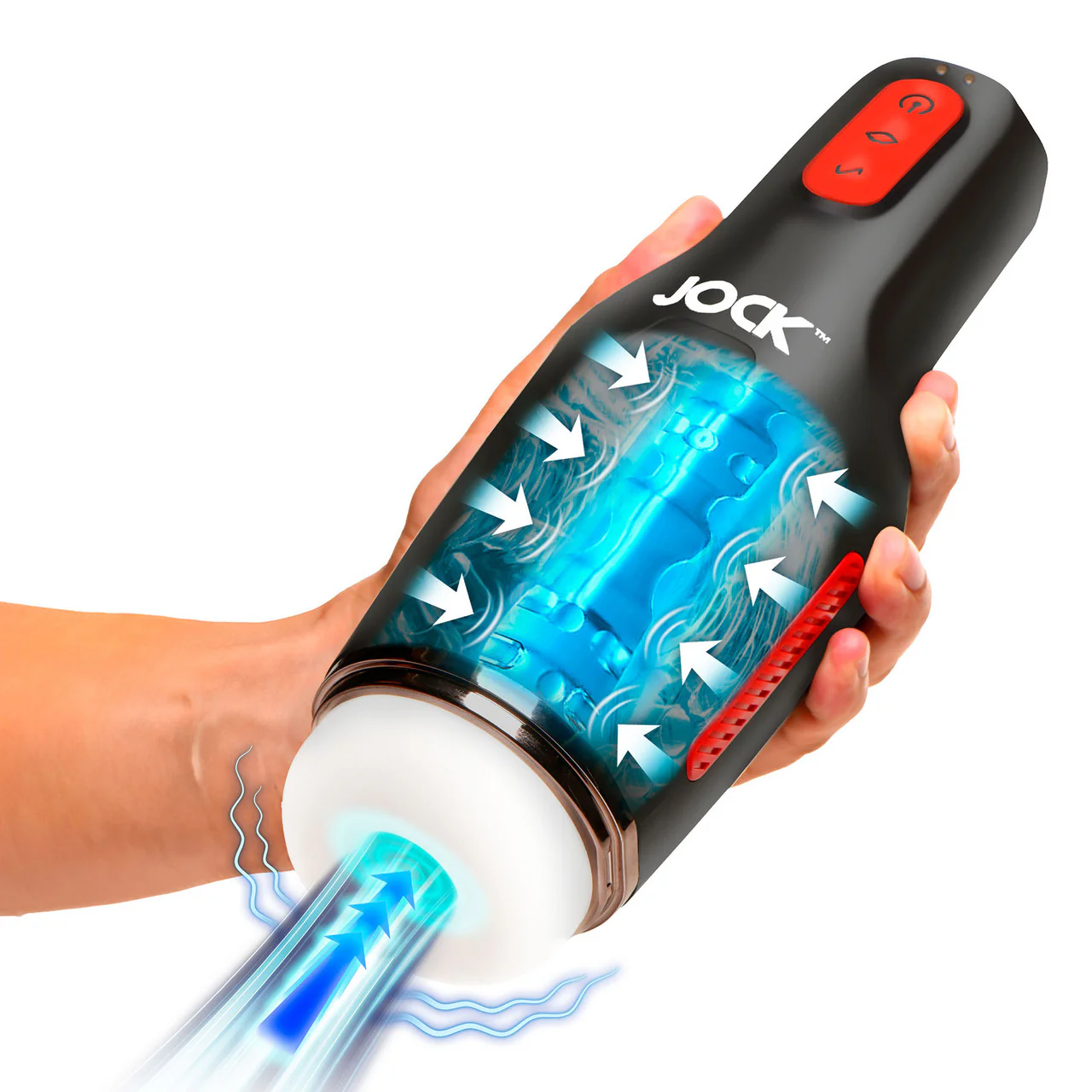 Jock 15X Sucking & Vibrating Rechargeable Penis Masturbator - Image 5