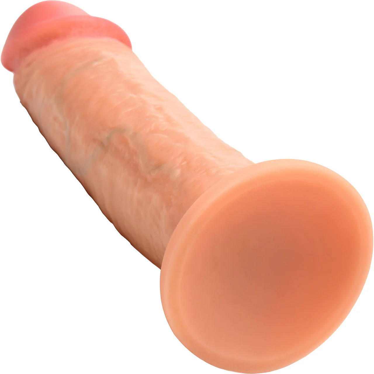 Jock Dual Density 8" Real Skin Realistic Silicone Suction Cup Dildo - Vanilla - Image 11