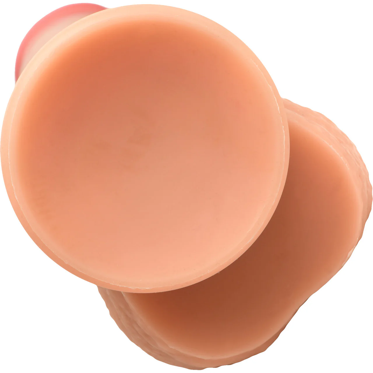 Jock Dual Density 8" Real Skin Realistic Silicone Suction Cup Dildo With Balls - Vanilla - Image 15