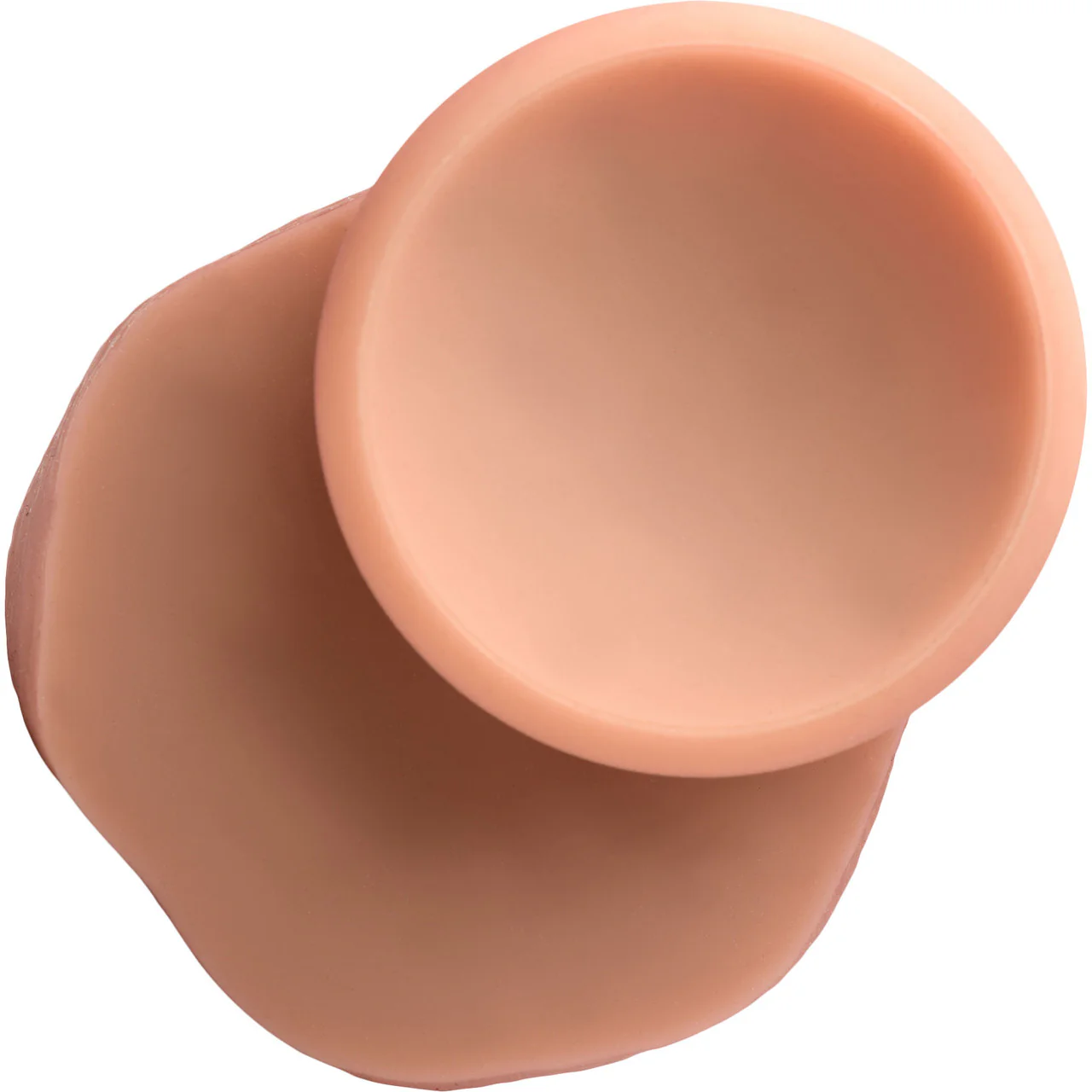 Jock Dual Density 8" Realistic Silicone Suction Cup Dildo With Balls - Vanilla - Image 5