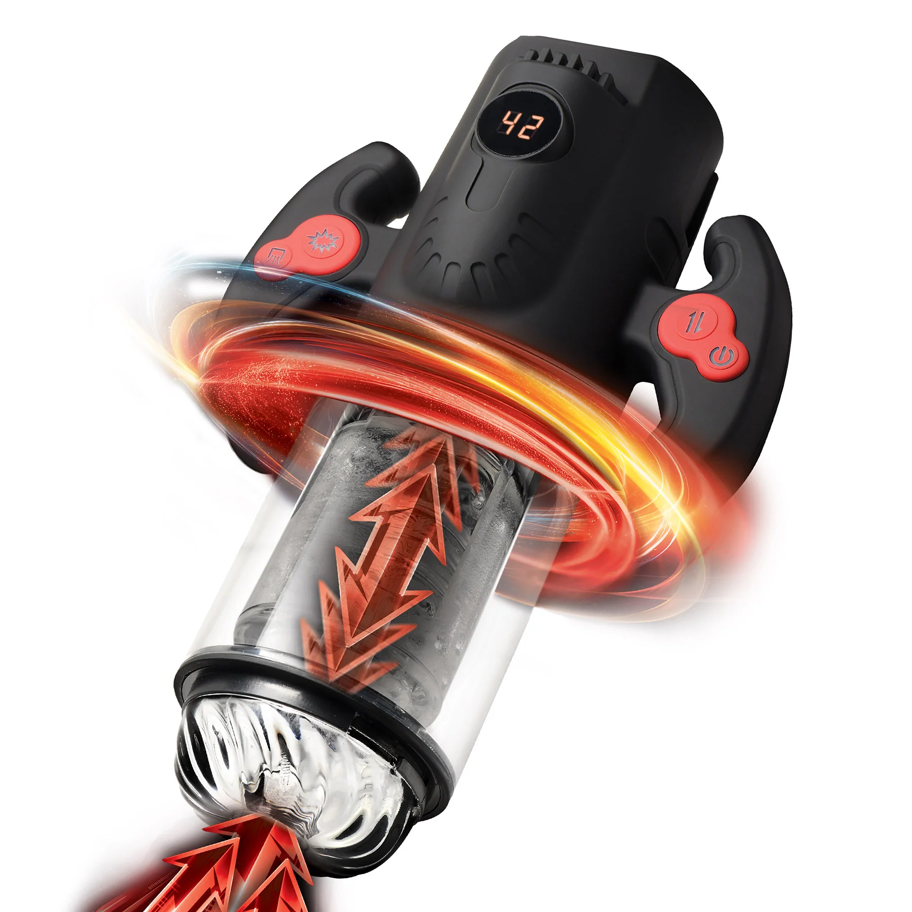 Jock Turbo Max Spinning, Thrusting, & Sucking Rechargeable Penis Masturbator - Image 15