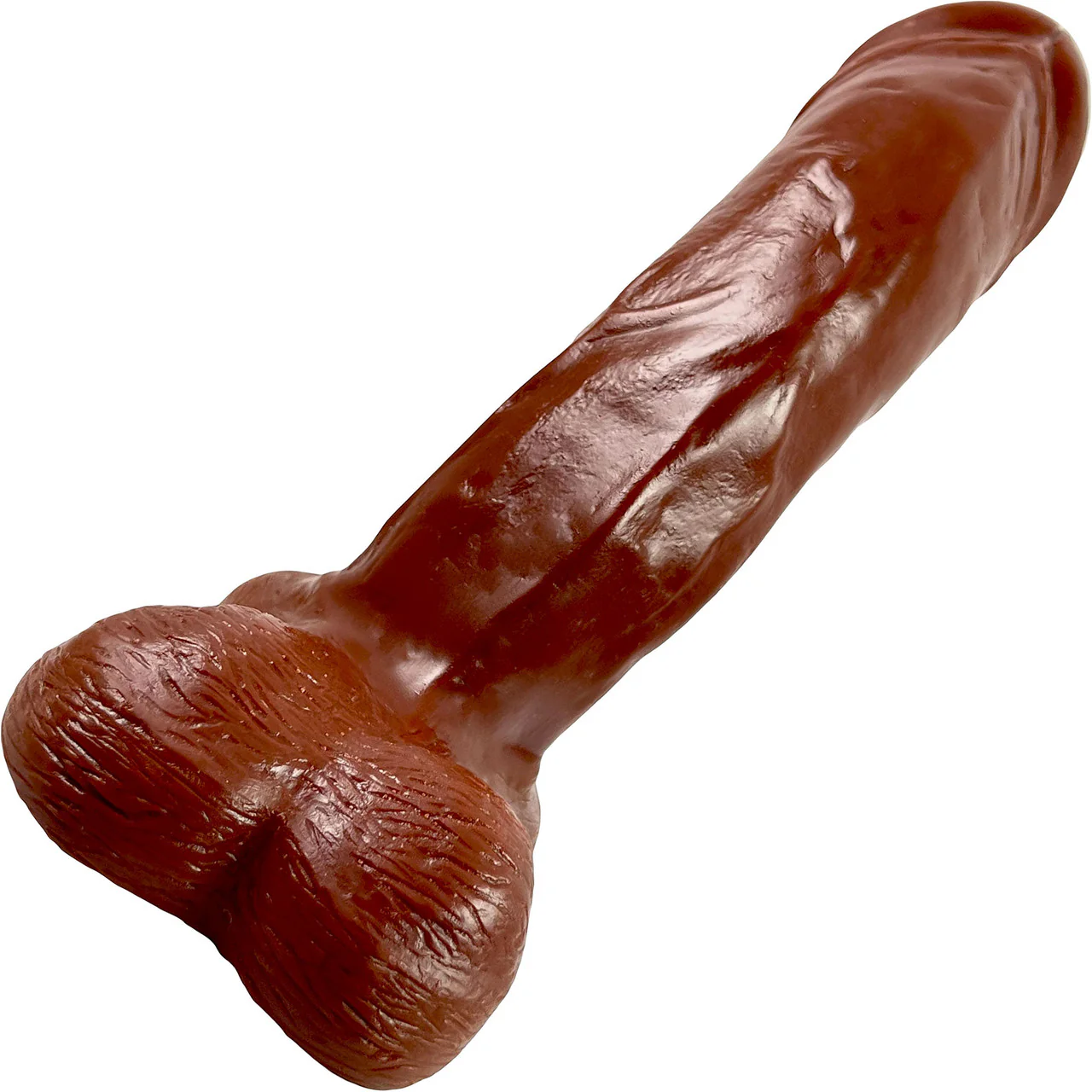 Johnny Vixskin Realistic Silicone Dildo By Vixen - Chocolate - Image 3