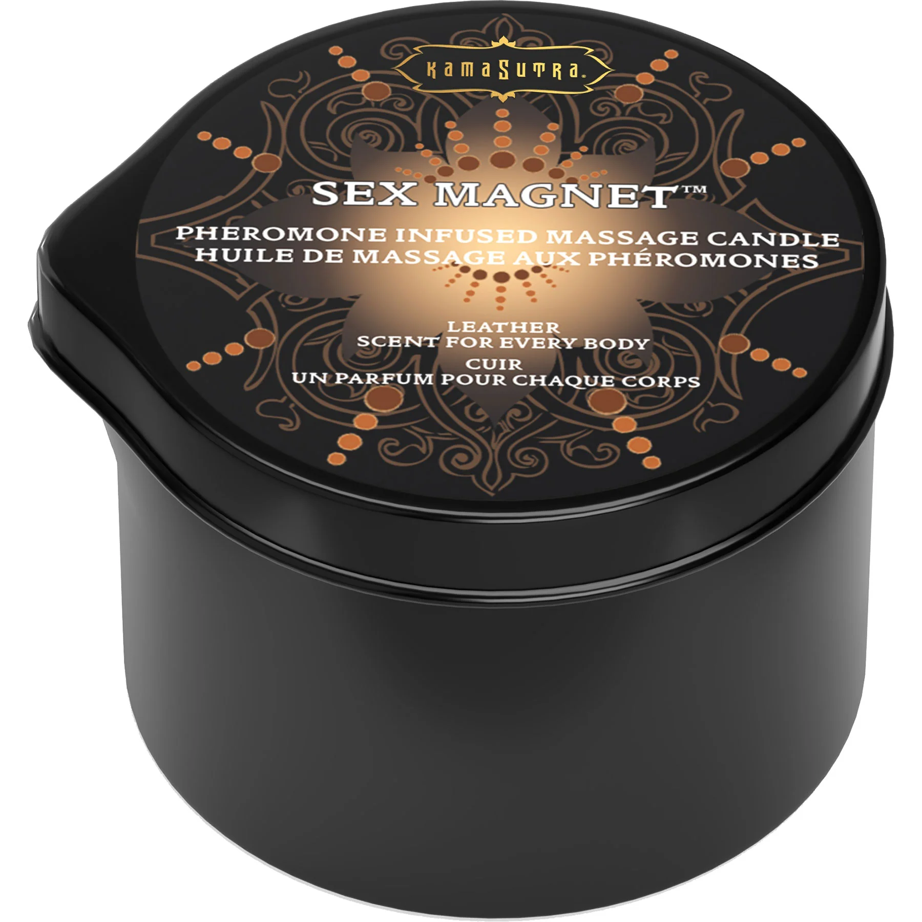 Kama Sutra Sex Magnet Pheromone Massage Candle - Leather - Image 2