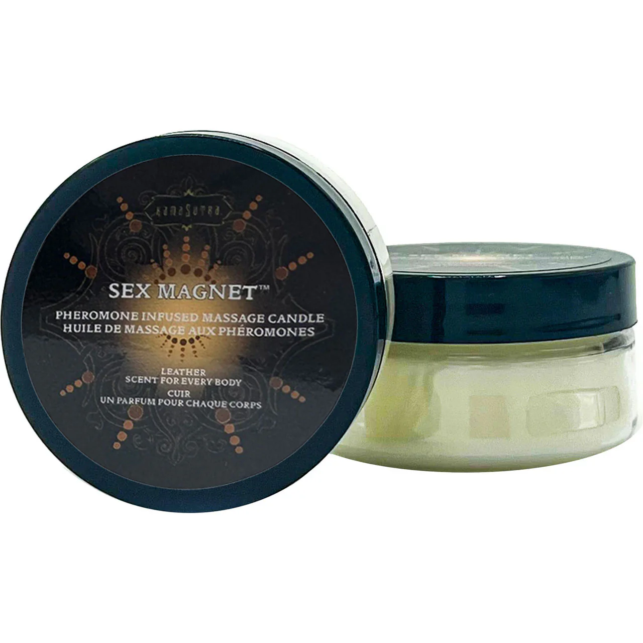 Kama Sutra Sex Magnet Pheromone Massage Candle - Leather - Image 3